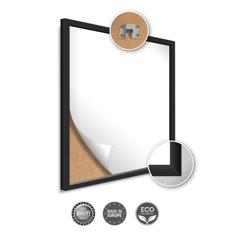 Picture in white frame PANORAMA, Painted Flowers  Home Trends
