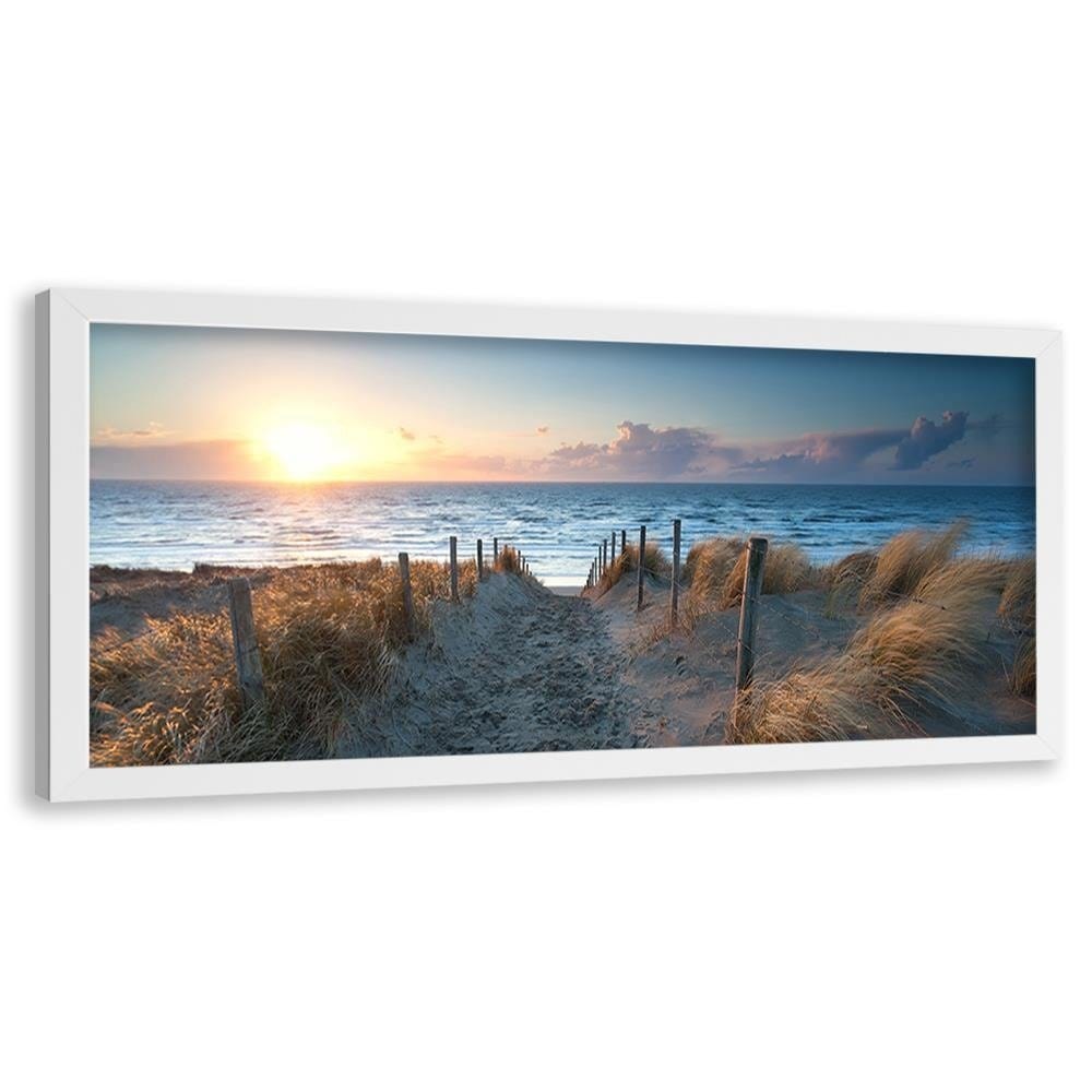 Picture in white frame PANORAMA, Sunset Over The Sea 3  Home Trends