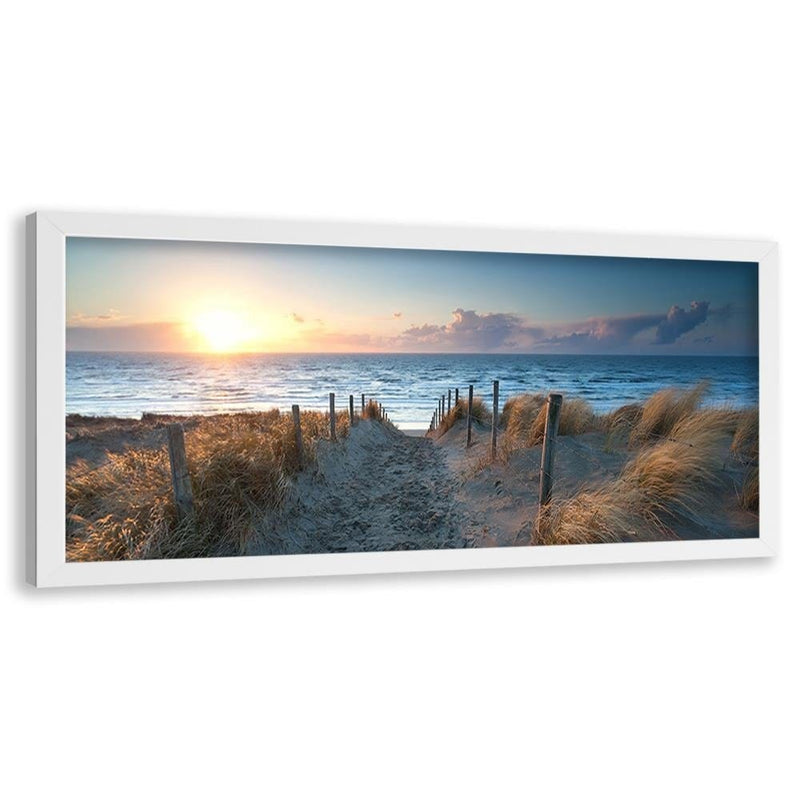 Picture in white frame PANORAMA, Sunset Over The Sea 3  Home Trends