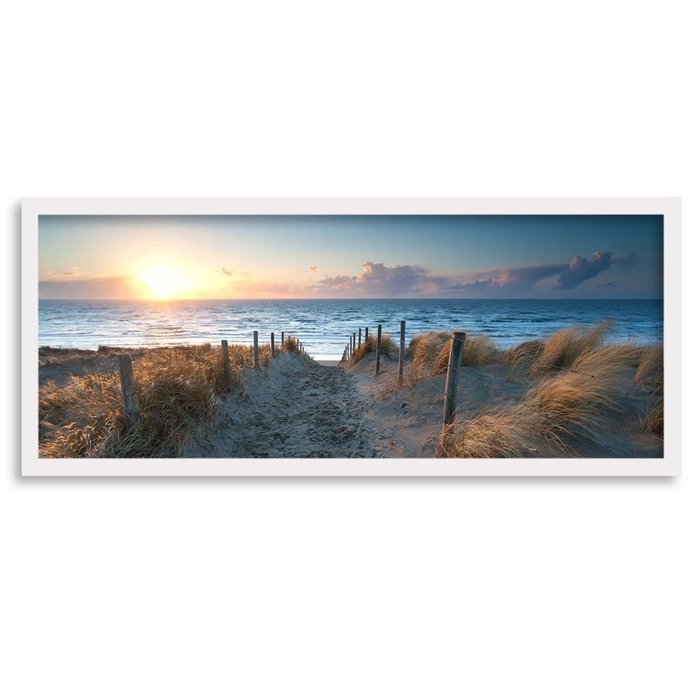 Picture in white frame PANORAMA, Sunset Over The Sea 3  Home Trends