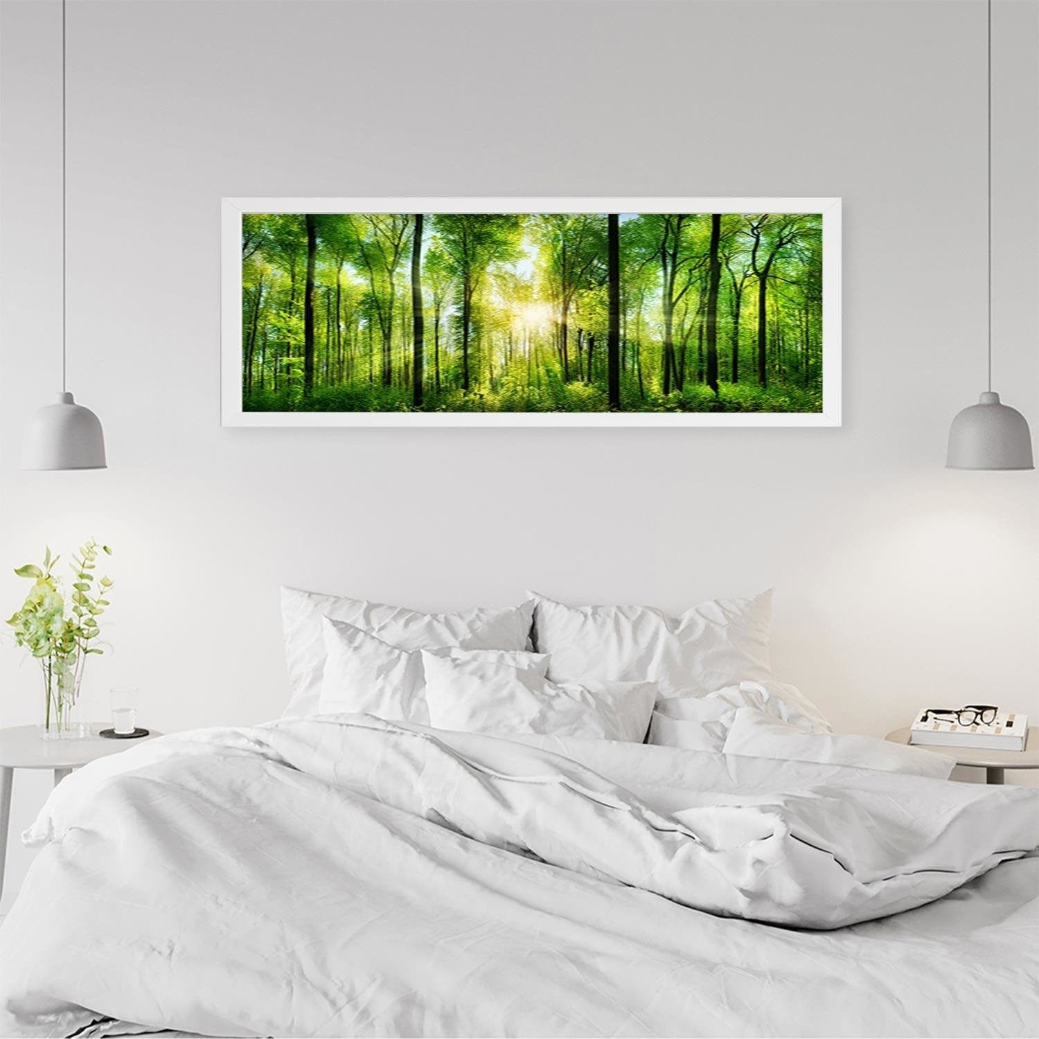 Picture in white frame PANORAMA, Sunshine  Home Trends