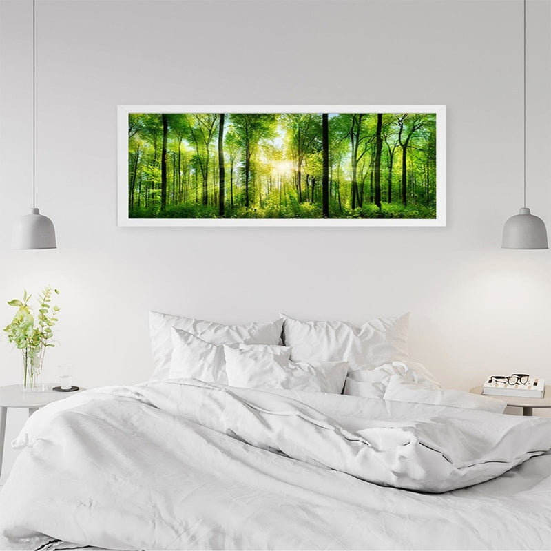 Picture in white frame PANORAMA, Sunshine  Home Trends