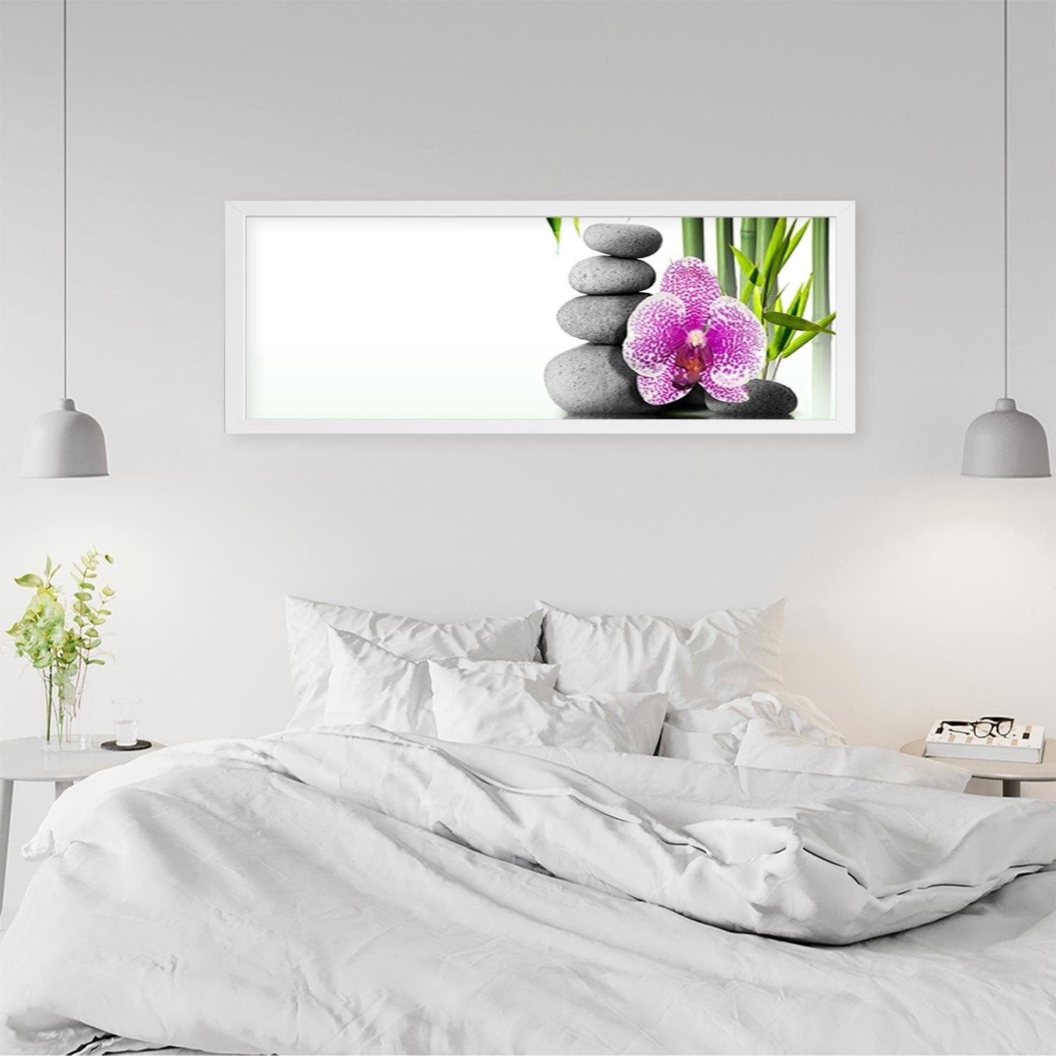Picture in white frame PANORAMA, Zen Composition 2  Home Trends