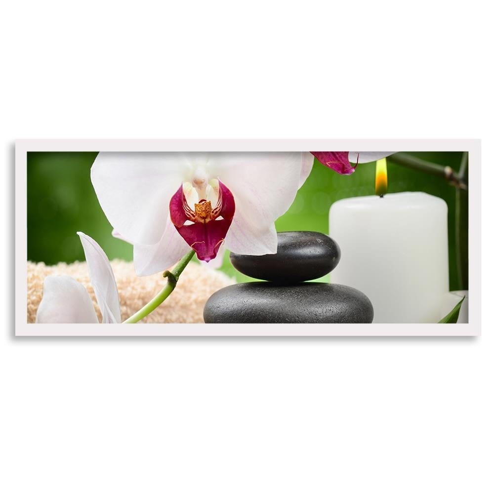 Picture in white frame PANORAMA, Zen Composition  Home Trends