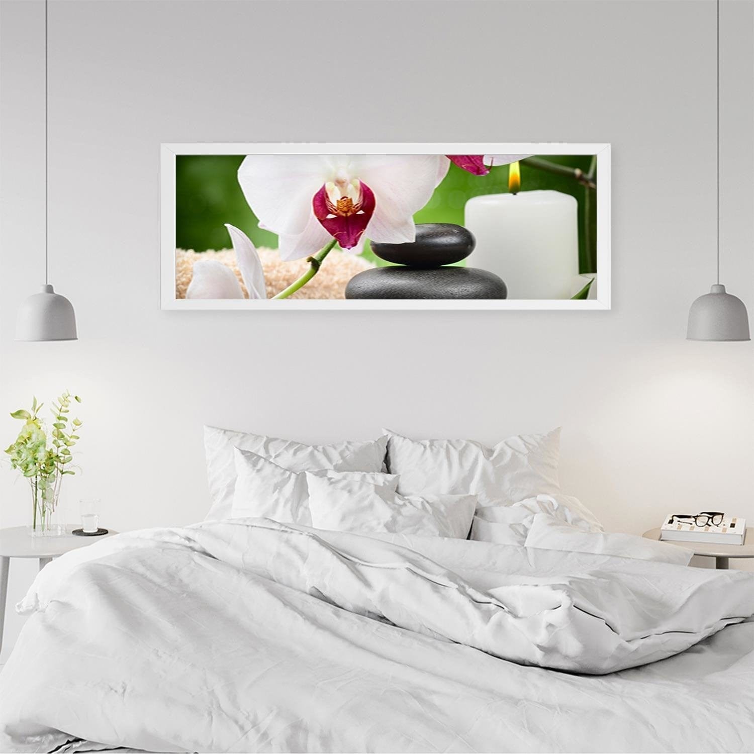 Picture in white frame PANORAMA, Zen Composition  Home Trends