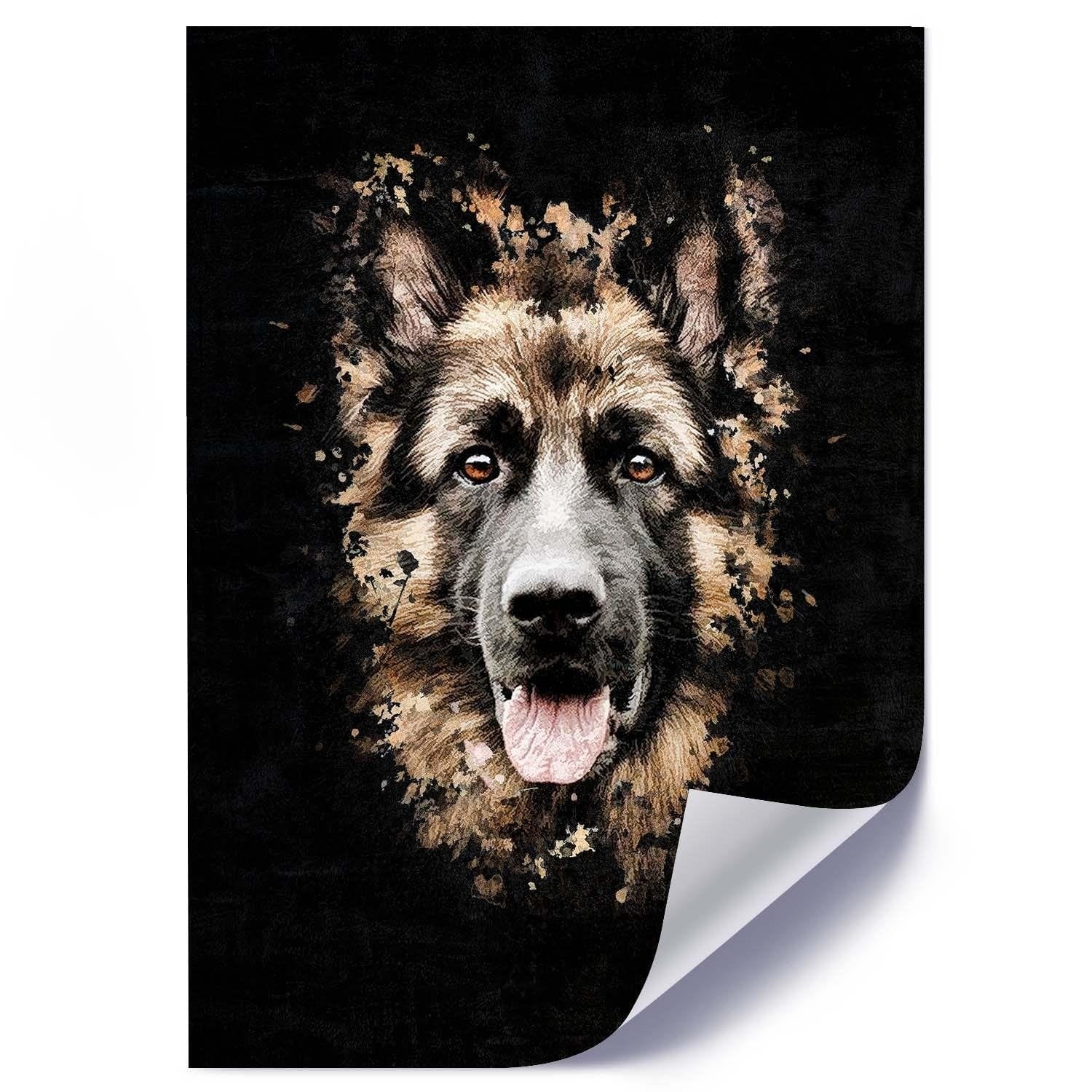 Posteris - German Shepherd  E-interjers.lv