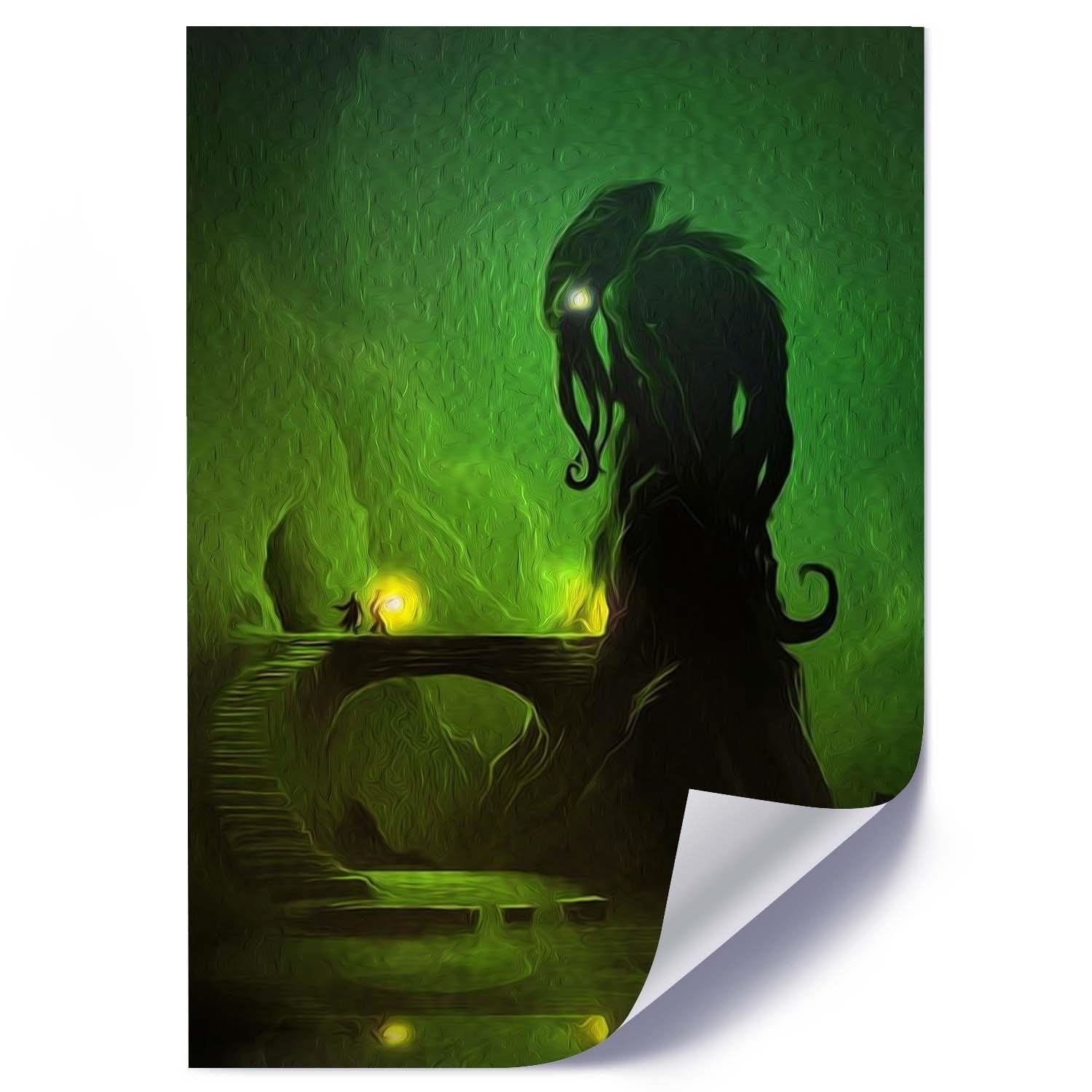 Posteris - Green Demon  E-interjers.lv