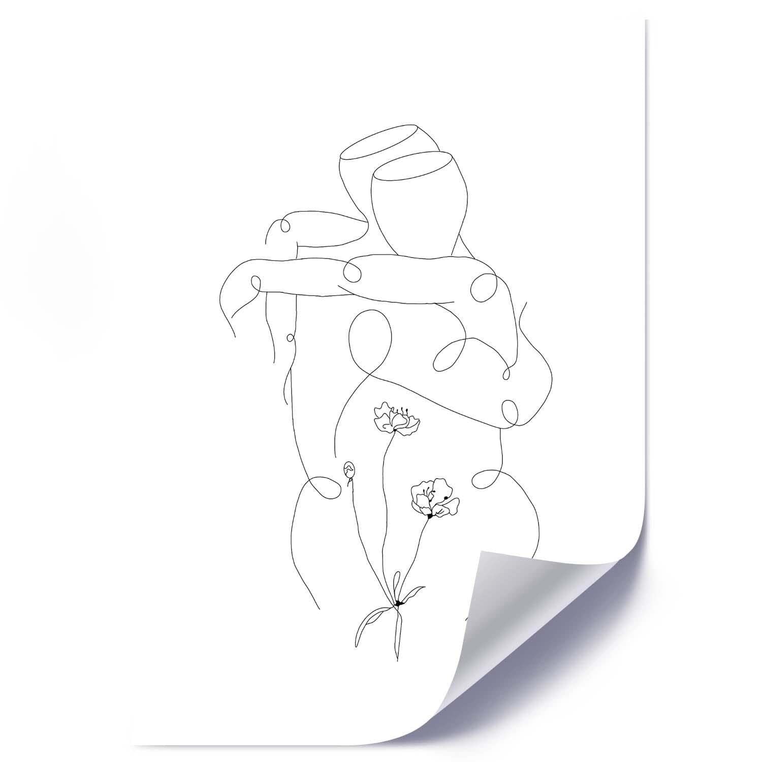 Posteris - Hugged  E-interjers.lv