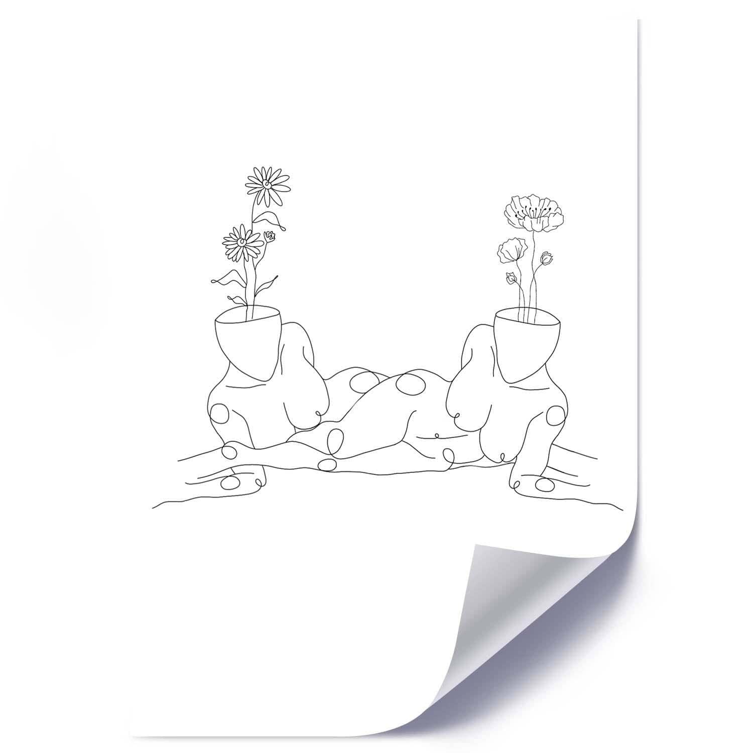 Posteris - Lying Down Women  E-interjers.lv
