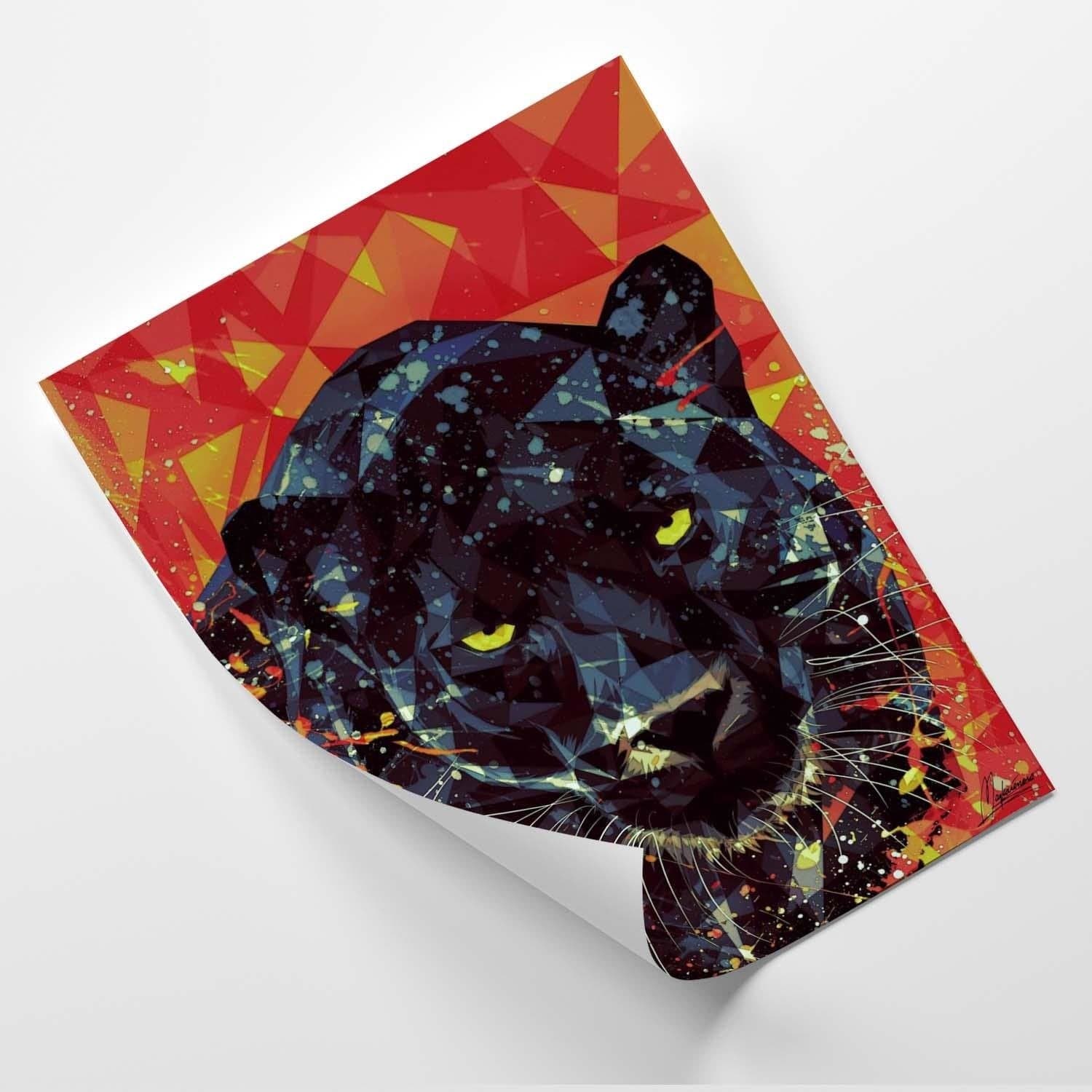 Posteris - Painted Panther  E-interjers.lv