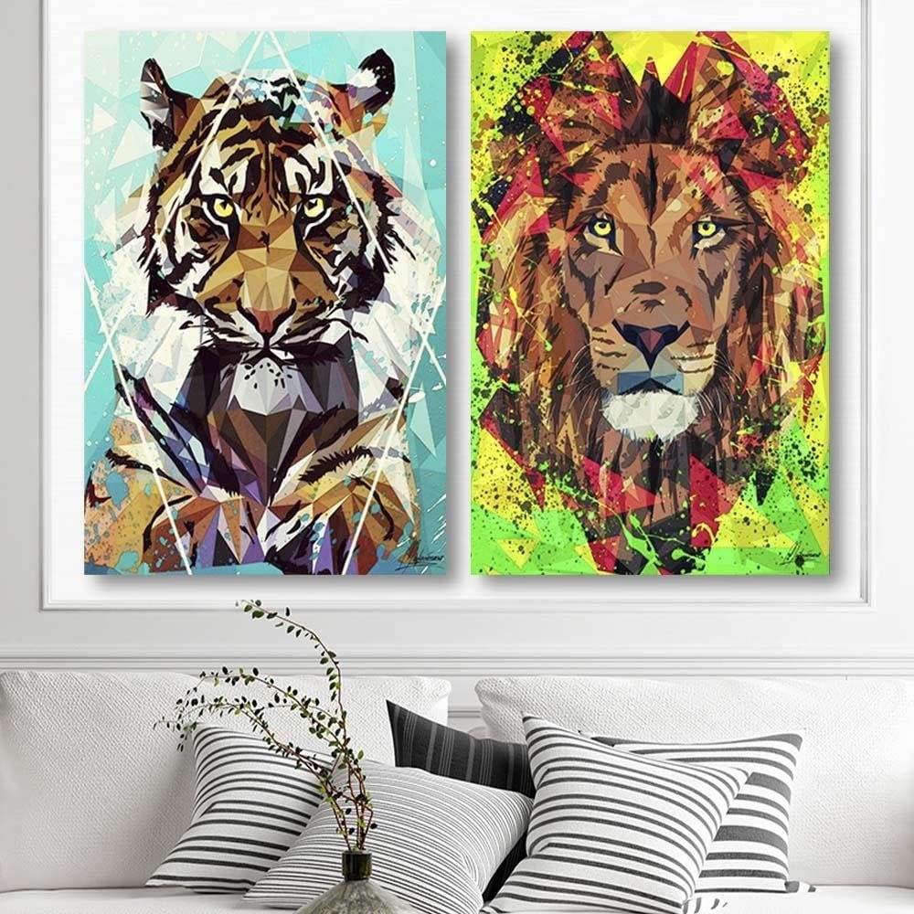 Posteris - Painted Tiger  E-interjers.lv
