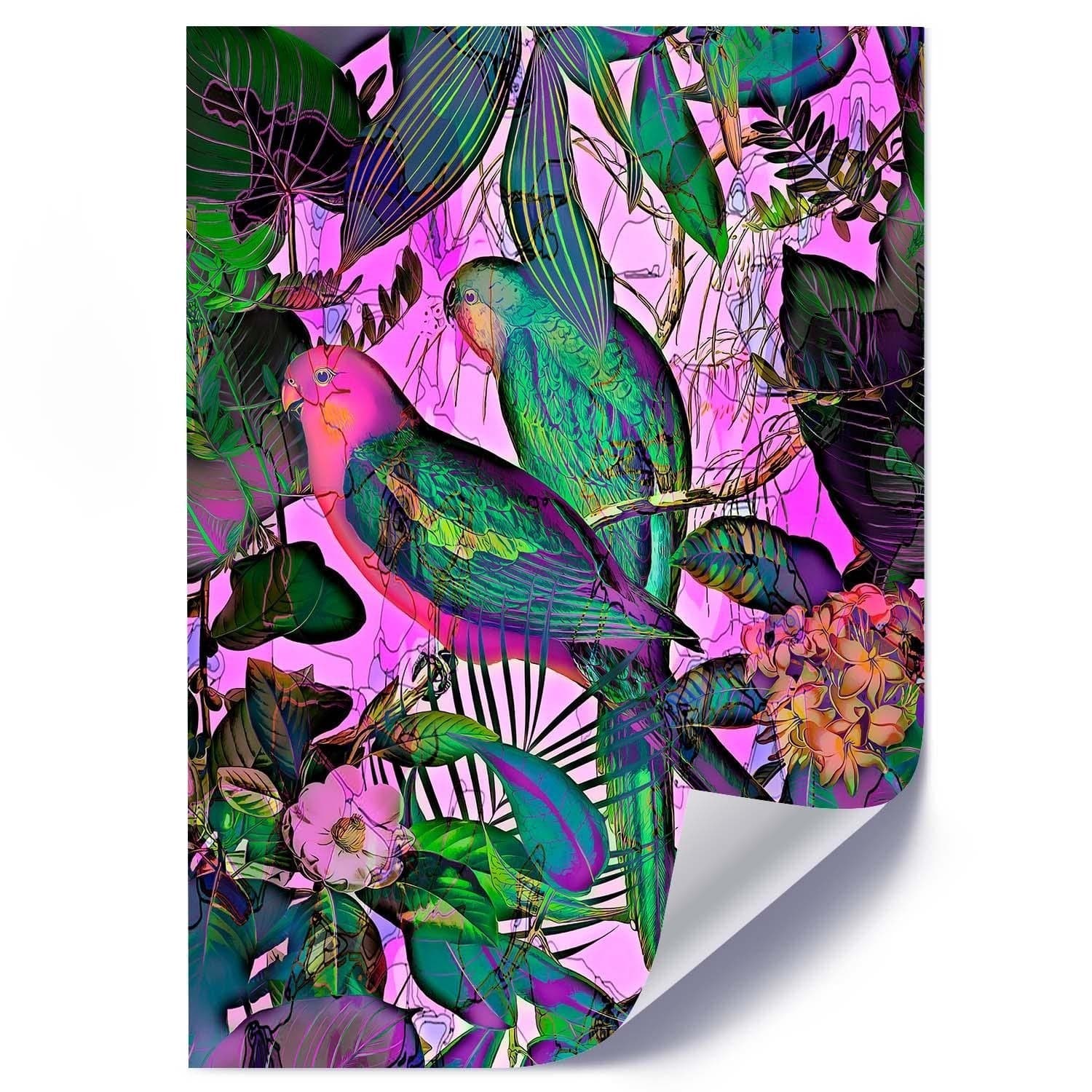 Posteris - Paradise Parrots  E-interjers.lv