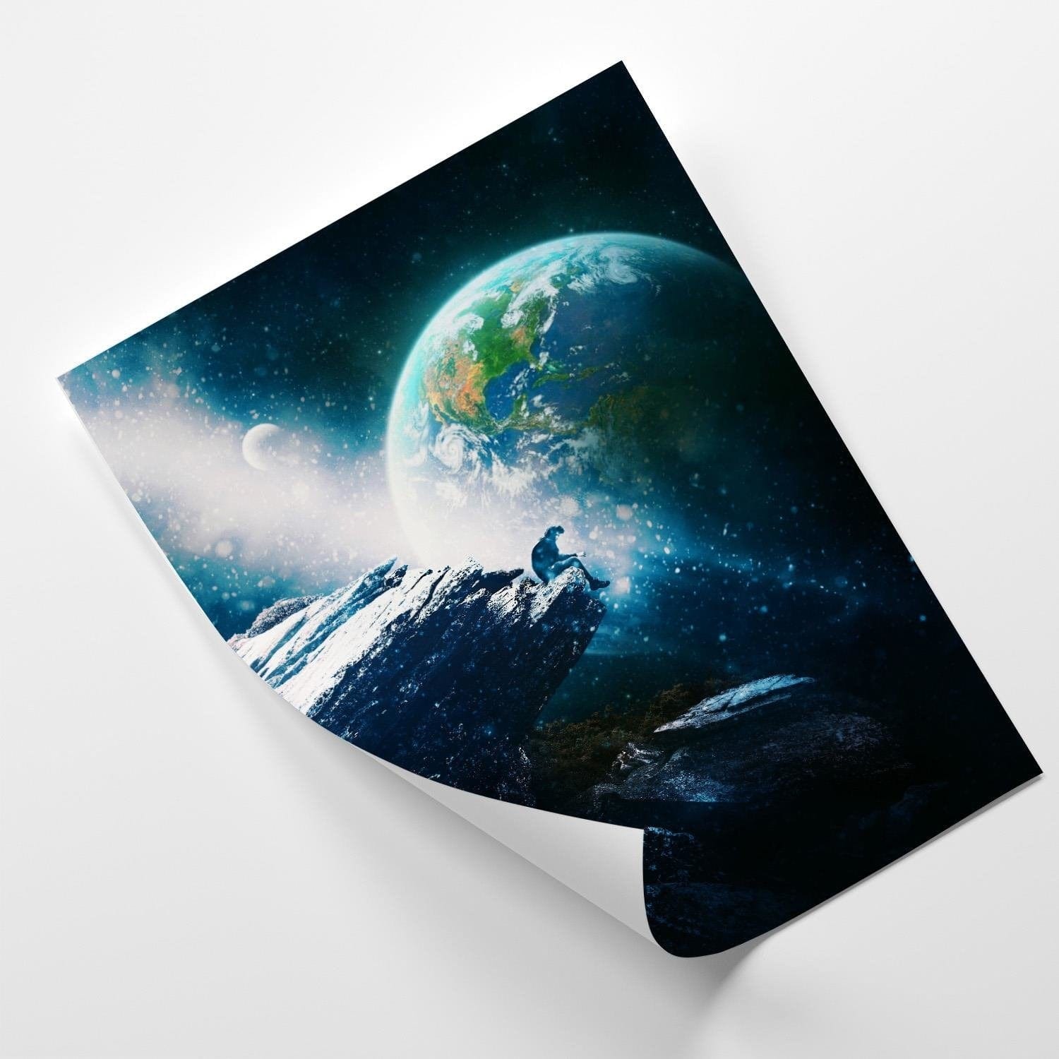 Posteris (plakāts) - Abstract Cosmos Blue  Home Trends DECO