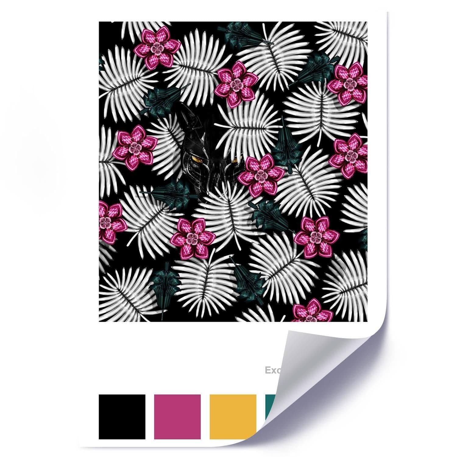 Posteris (plakāts) - Artwork Tropical Pink  Home Trends DECO