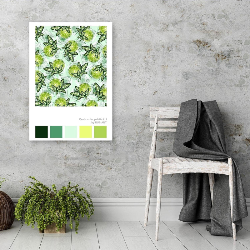Posteris (plakāts) - Digital Art Green  Home Trends DECO
