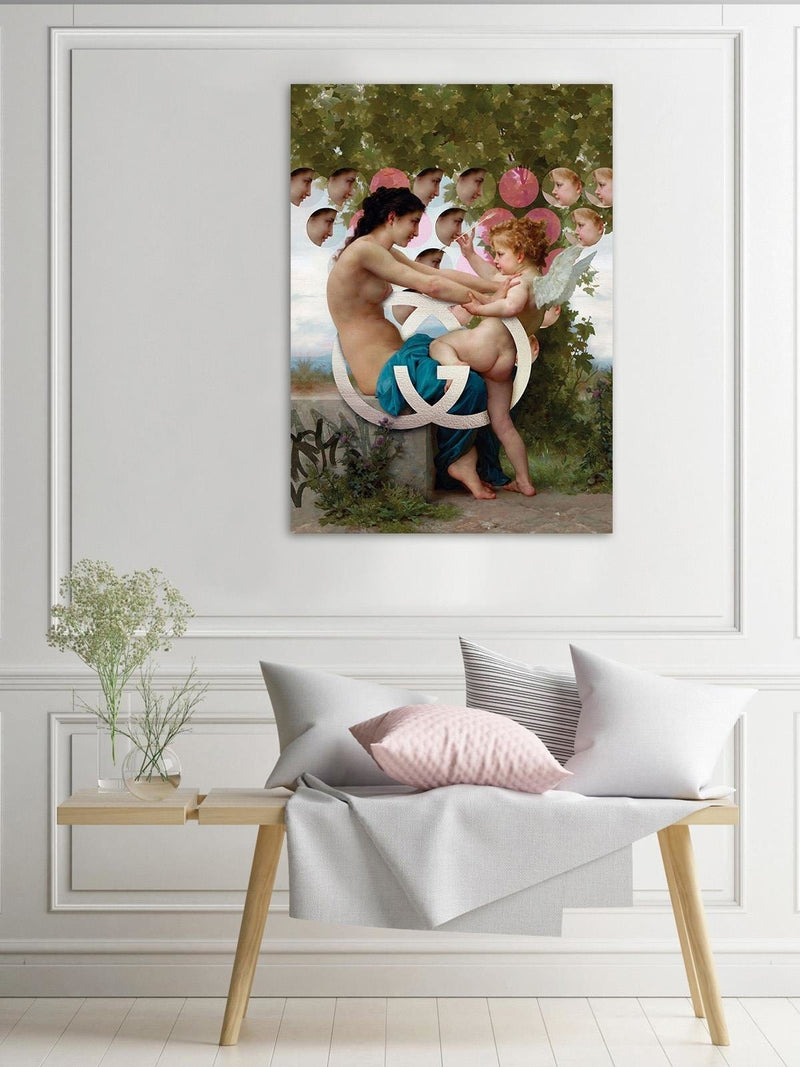 Posteris (plakāts) - Girl And Cupid  Home Trends DECO