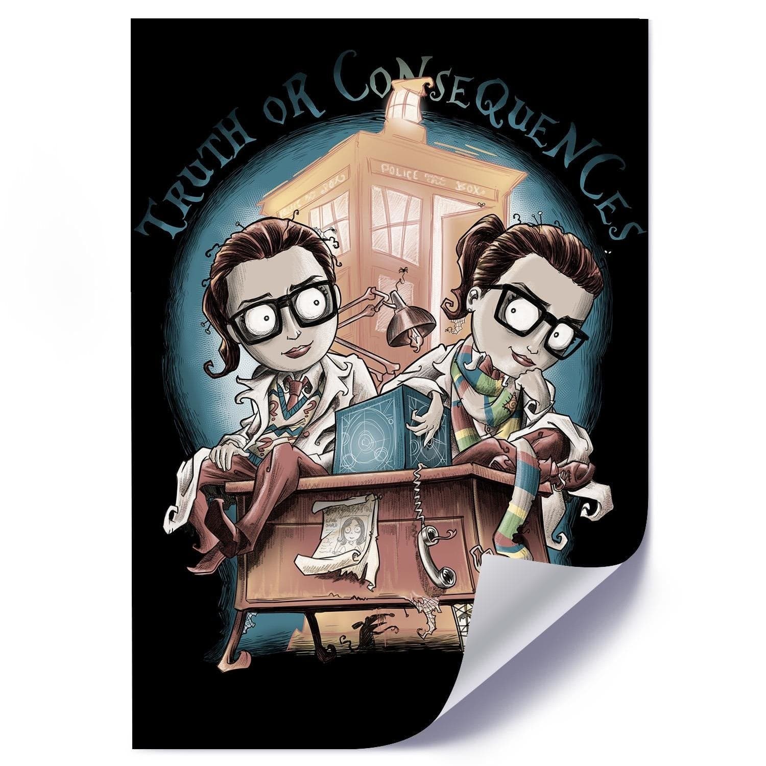 Posteris (plakāts) - Girls Wearing Glasses  Home Trends DECO