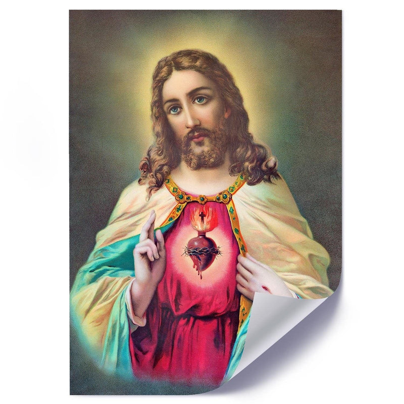 Posteris (plakāts) - Heart Of Jesus Christ  Home Trends DECO