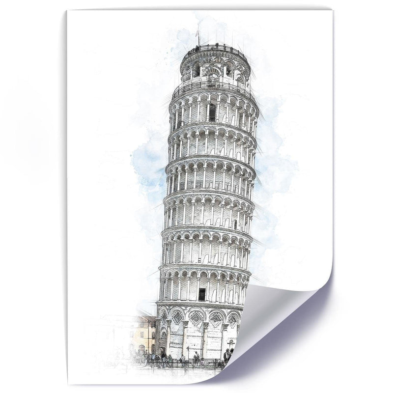 Posteris (plakāts) - Leaning Tower Grey  Home Trends DECO