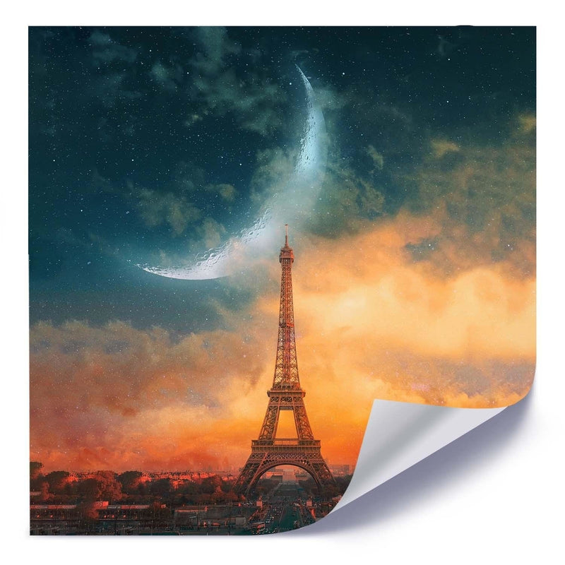 Posteris (plakāts) - Moon Over Paris  Home Trends DECO