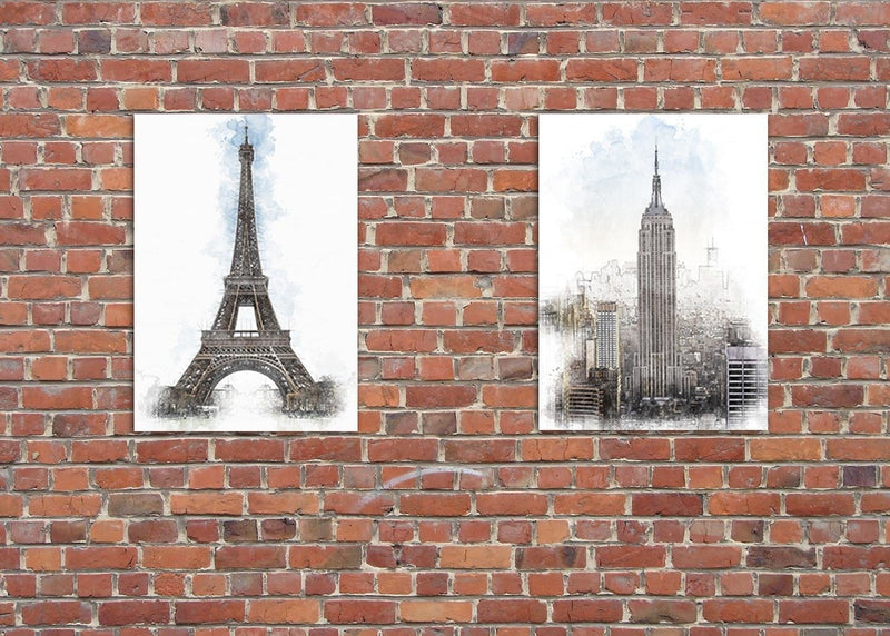 Posteris (plakāts) - Paris Artwork Brown  Home Trends DECO