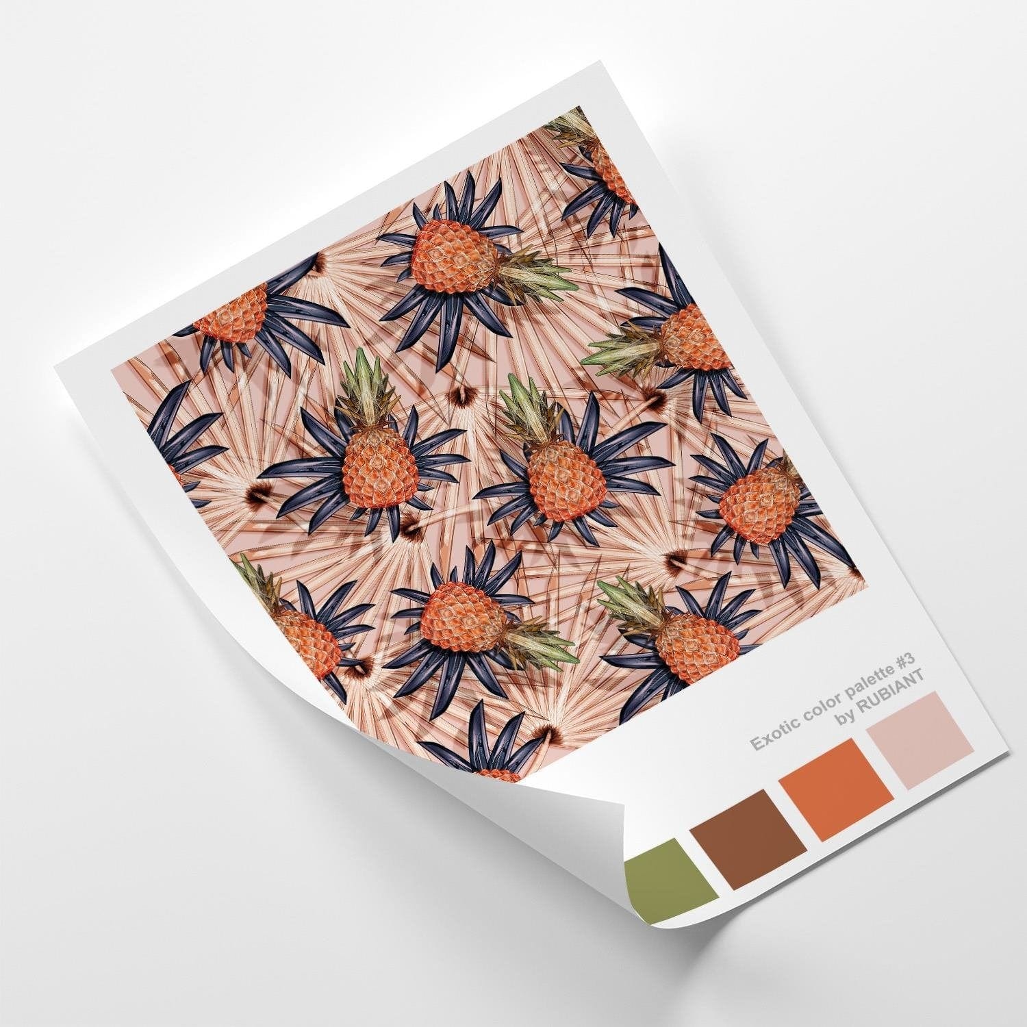 Posteris (plakāts) - Pineapple Brown  Home Trends DECO