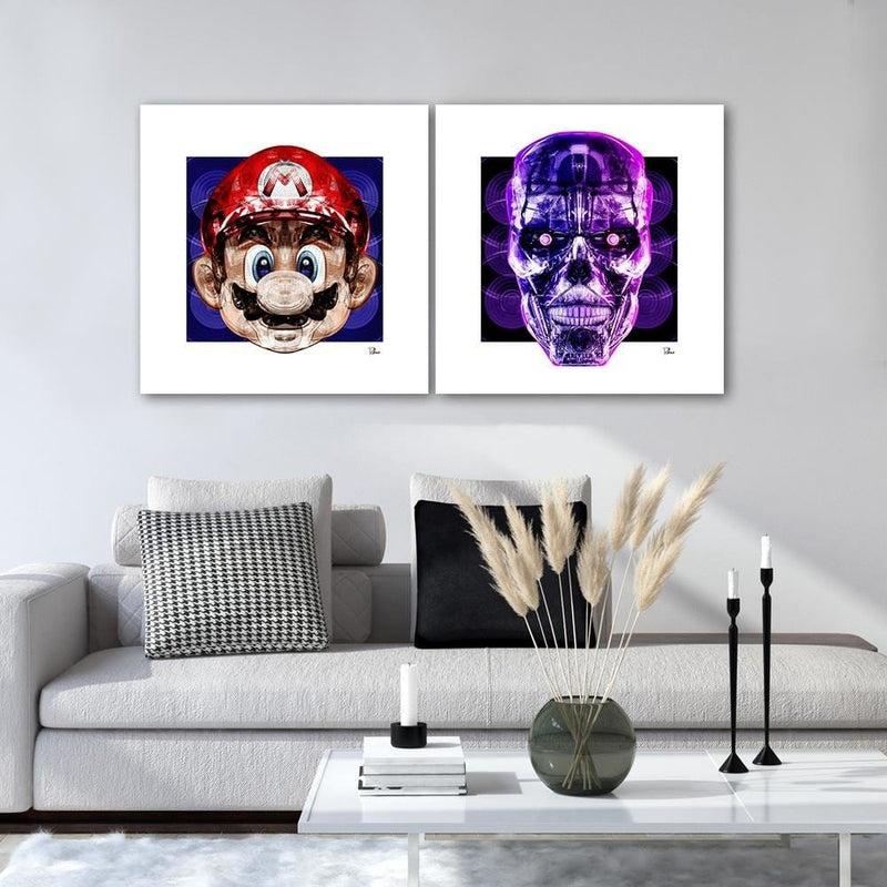 Posteris (plakāts) - Purple Skull  Home Trends DECO