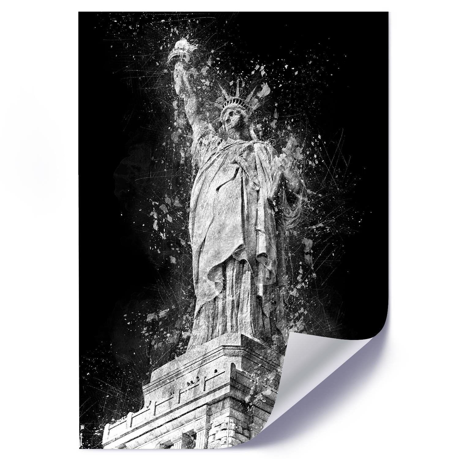 Posteris (plakāts) - Statue Of Liberty At Night  Home Trends DECO