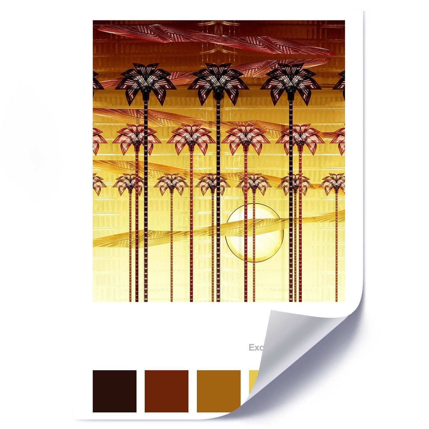Posteris (plakāts) - Sunset Orange  Home Trends DECO