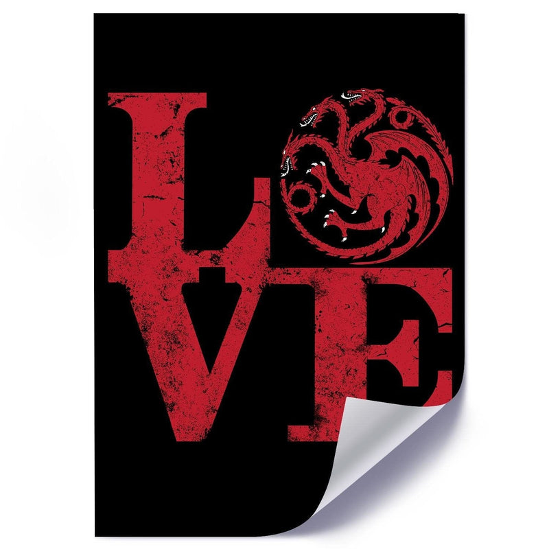 Posteris (plakāts) - Targaryen Love Red  Home Trends DECO