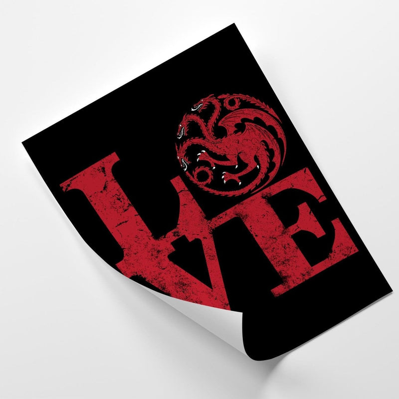 Posteris (plakāts) - Targaryen Love Red  Home Trends DECO
