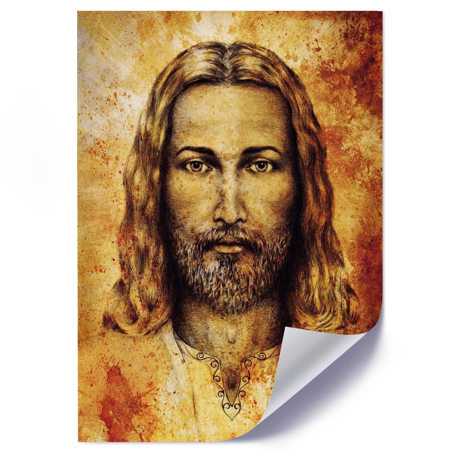 Posteris (plakāts) - The Shroud Of Turin Face Of Jesus Christ  Home Trends DECO