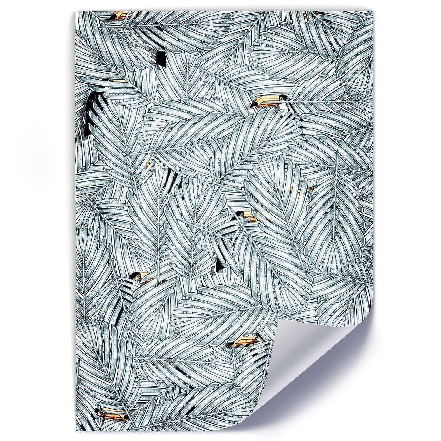 Posteris (plakāts) - Toucan Image Animal Print Grey  Home Trends DECO
