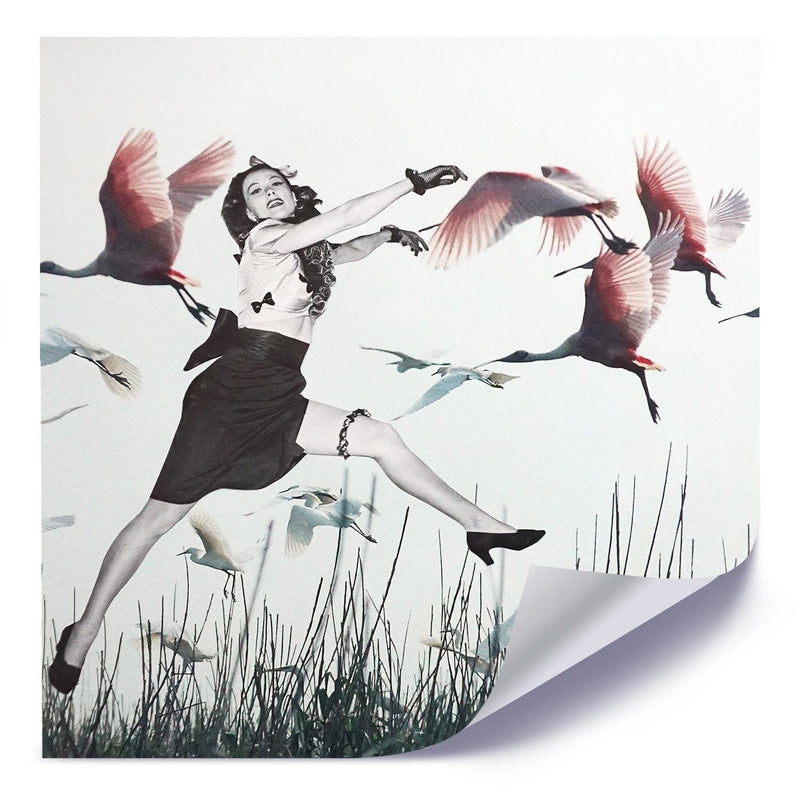 Posteris (plakāts) - Woman And Geese  Home Trends DECO