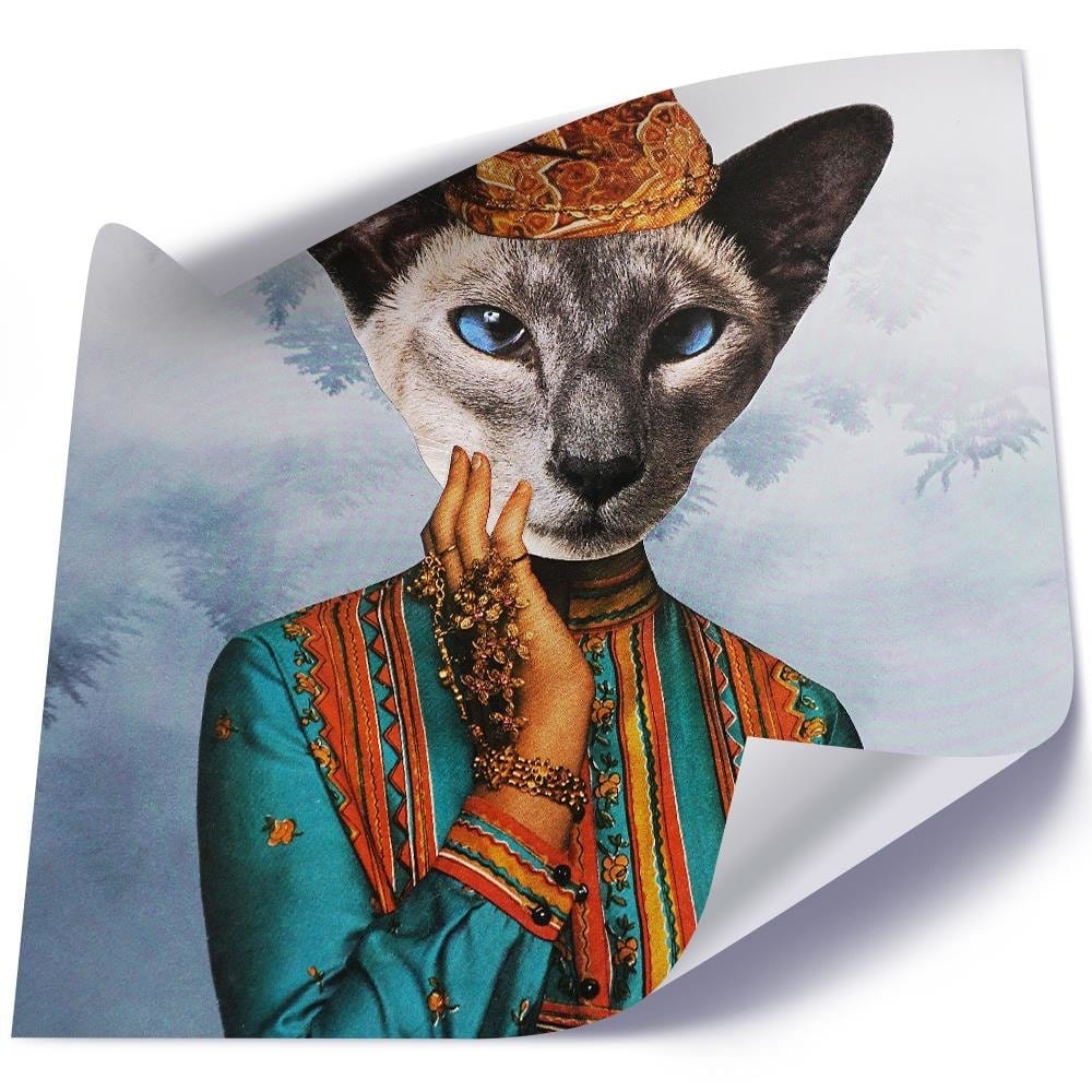 Posteris (plakāts) - Woman With A Cat's Head  Home Trends DECO