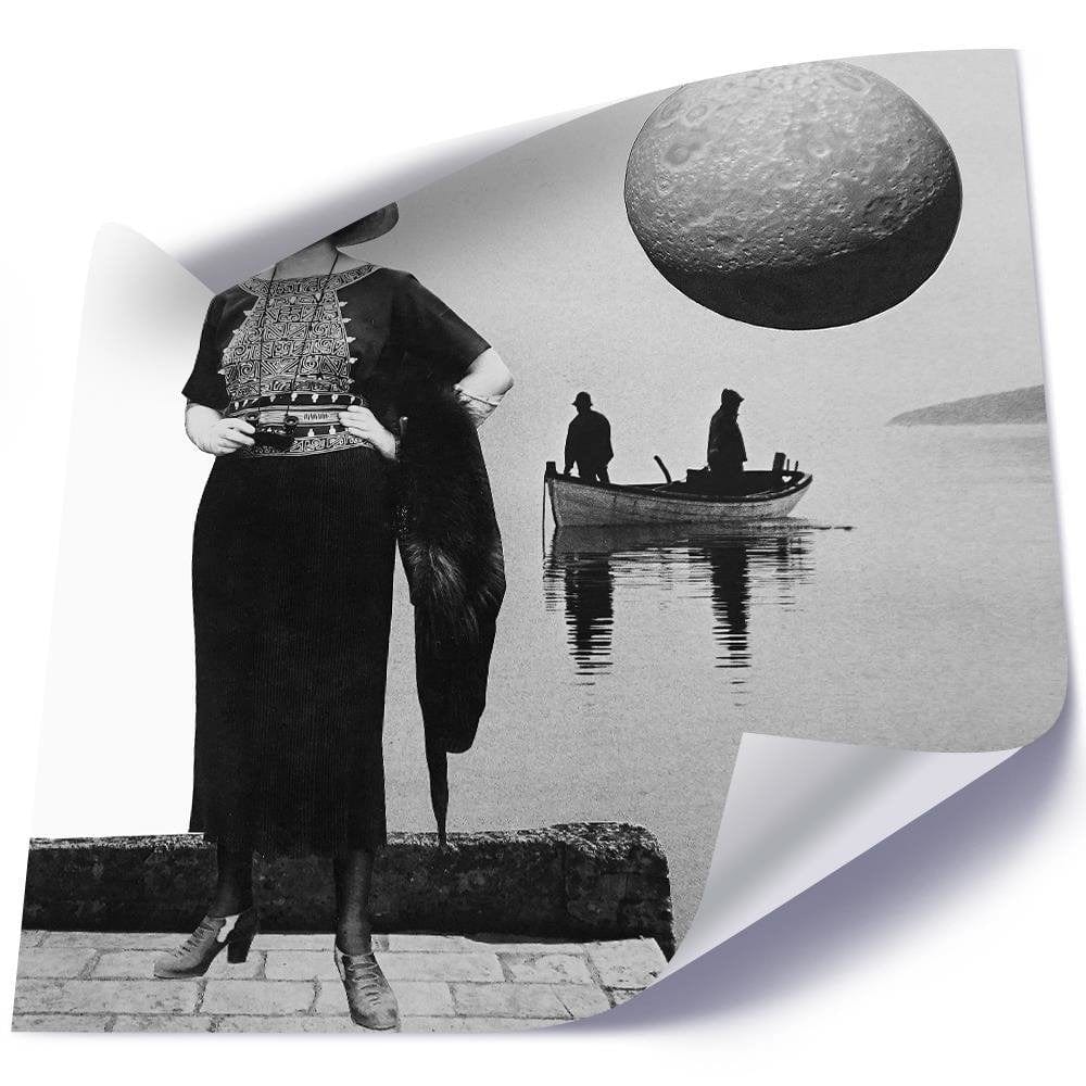 Posteris (plakāts) - Woman With Binoculars  Home Trends DECO