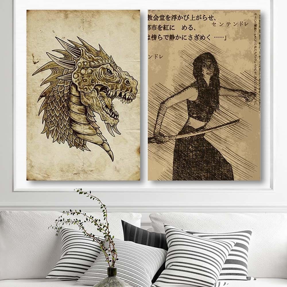 Posteris - Samurai Woman  E-interjers.lv