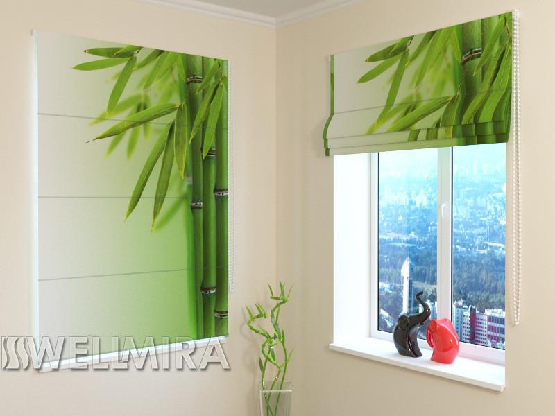 Romiešu žalūzijas Green Bamboo 2 BLACKOUT / 40 / 50 E-interjers.lv