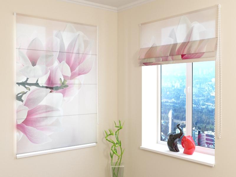 Romiešu žalūzijas Sweet Magnolias SCREEN / 40 / 50 E-interjers.lv