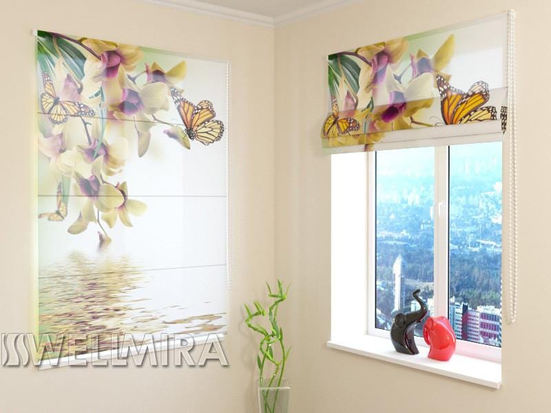Romiešu žalūzijas Tropical Flowers 2 SCREEN / 40 / 50 E-interjers.lv