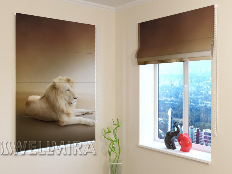 Romiešu žalūzijas White Lion BLACKOUT / 40 / 50 E-interjers.lv