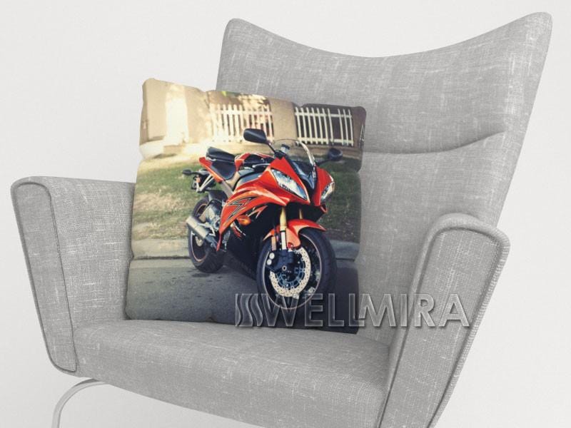 Spilvendrāna Red Motorсycle E-interjers.lv