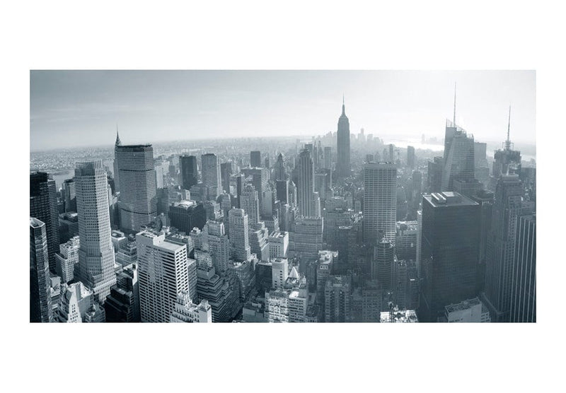 XXL Fototapetes - Ņujorkas panorāma melnbaltā krāsā,  550x270 cm 550x270 E-interjers.lv