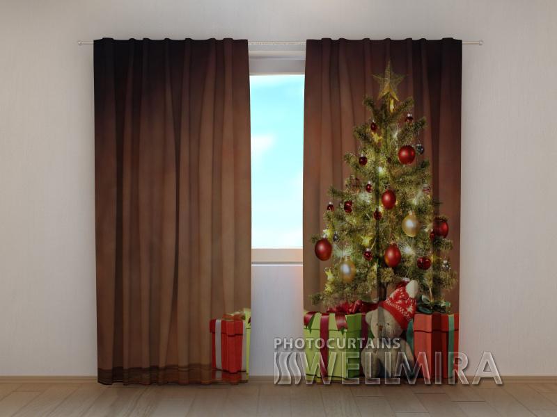 Ziemassvētku aizkari - Ziemassvētku pārsteigums 2 180 x 140 cm (2X 90x140 cm) / SCREEN E-interjers.lv