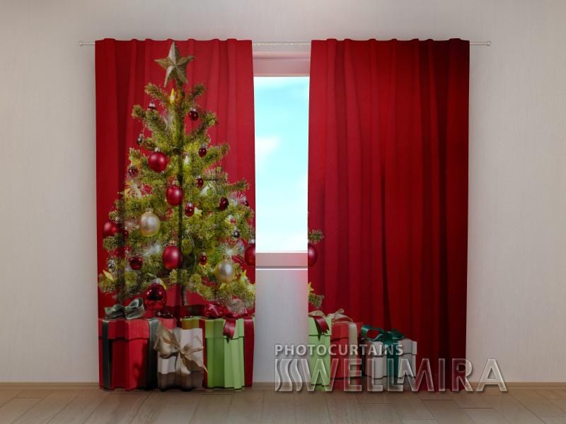 Ziemassvētku aizkari - Ziemassvētku pārsteigums 180 x 140 cm (2X 90x140 cm) / SCREEN E-interjers.lv