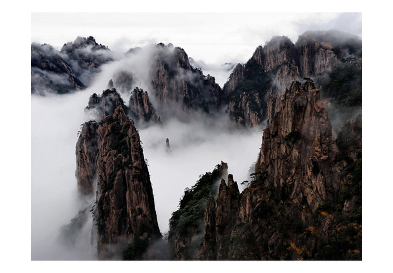 Fototapetes - Mākoņu jūra Huangšānas kalnā, Ķīna