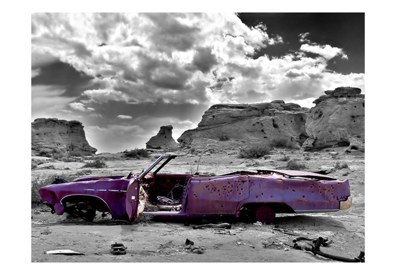 Fototapetes - Retro auto Kolorādo tuksnesī