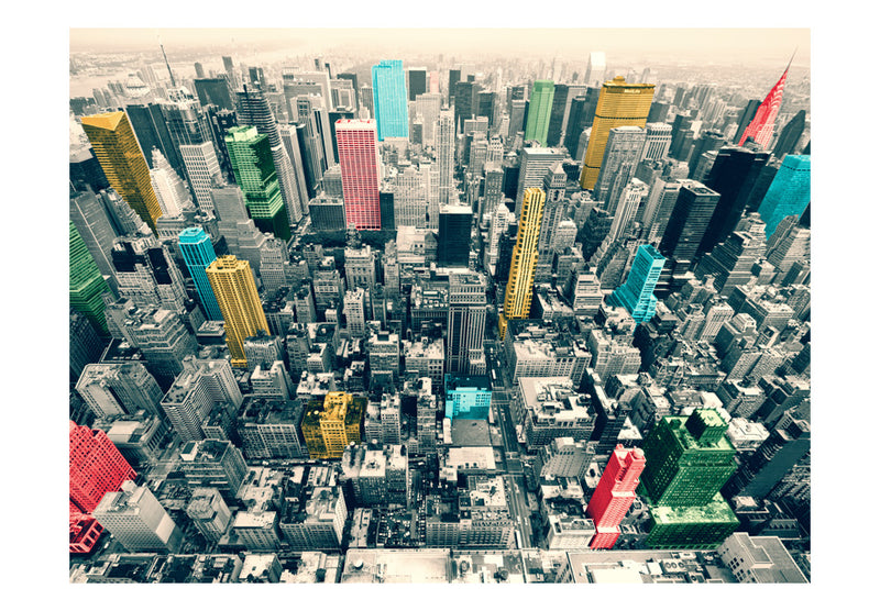 Fototapetes - Ņujorkas krāsainie atspulgi