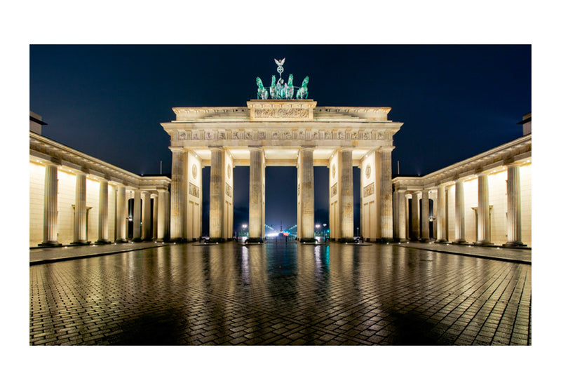 Fototapetes - Brandenburgas vārti naktī
