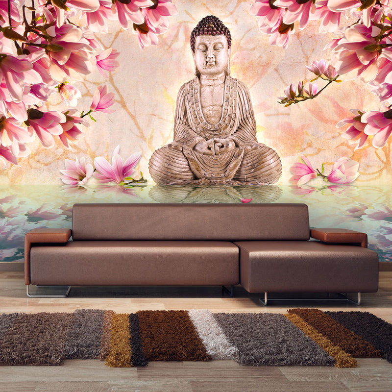Fototapetes ar ziediem - Buda un magnolija